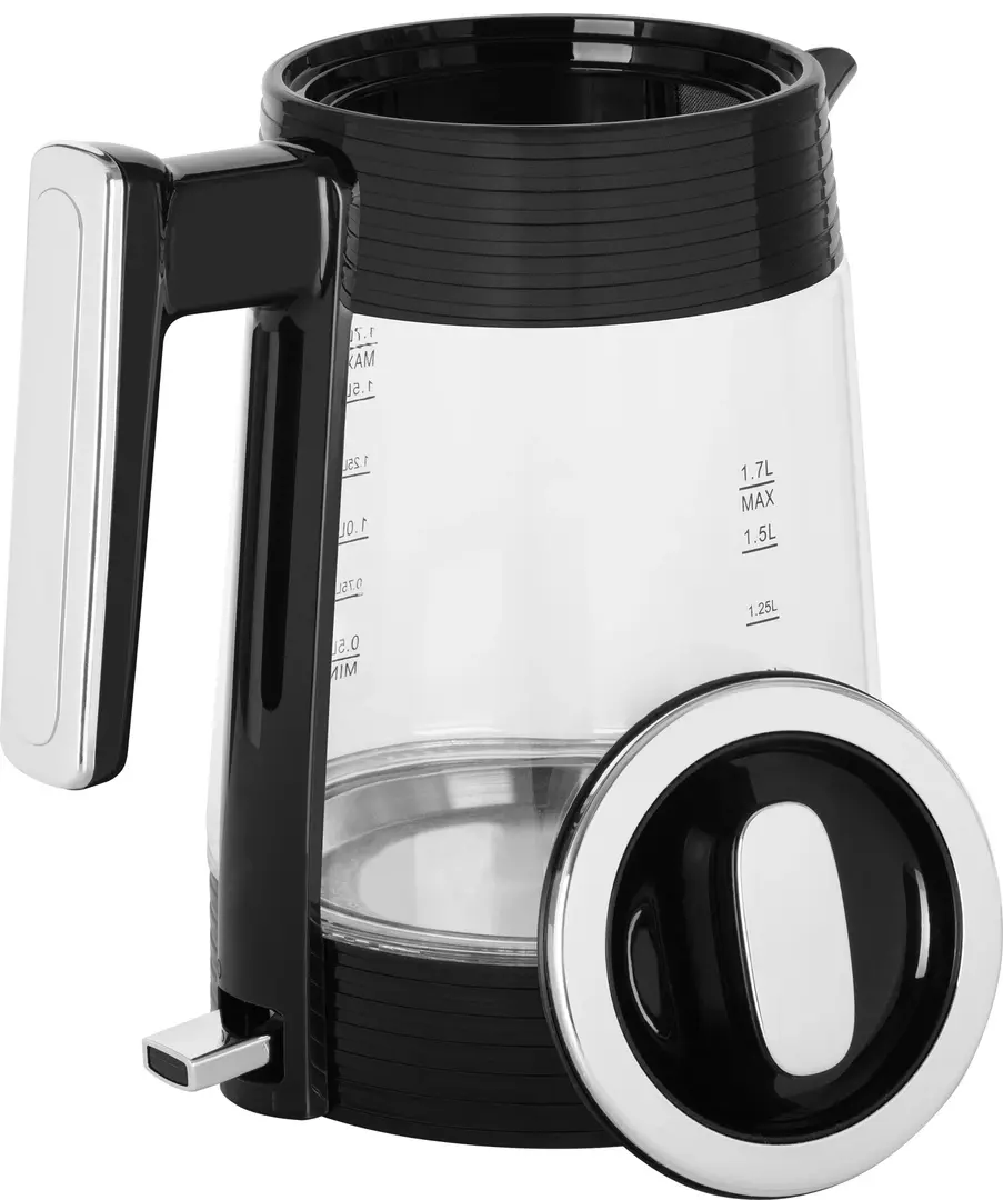 Fierbator electric ECG RK 1750 Stripe (Black/Transparent)