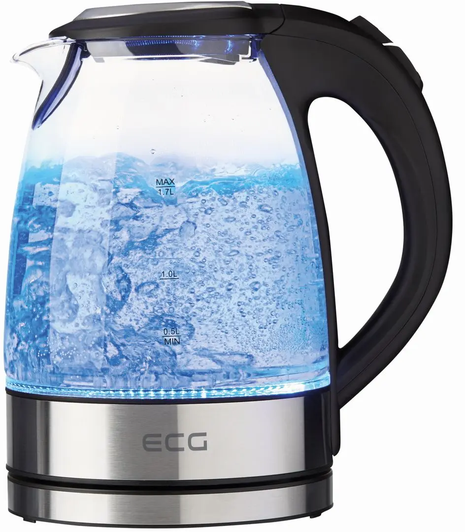 Fierbator electric ECG RK 1776 Glass (Inox/Black)