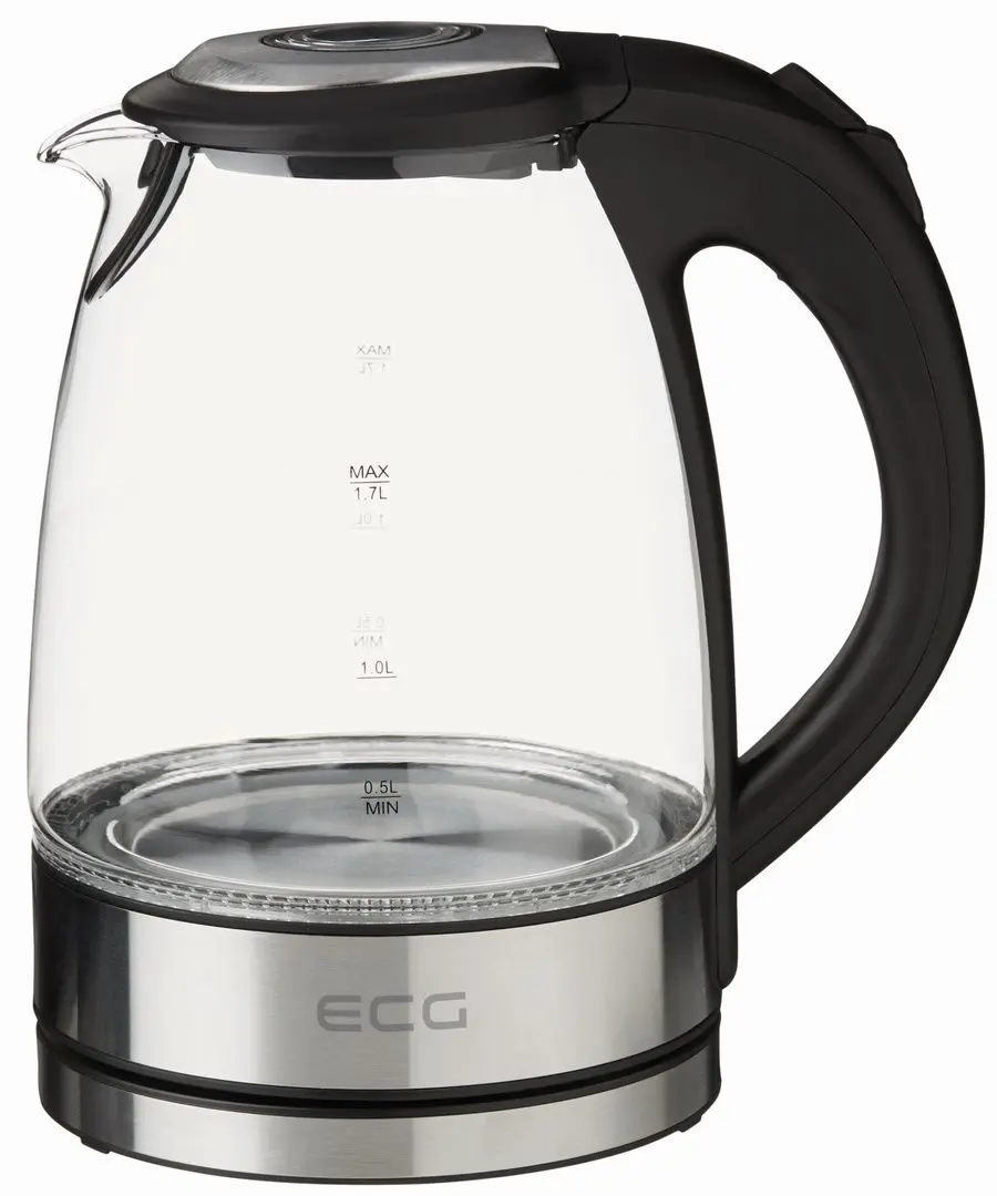 Fierbator electric ECG RK 1776 Glass (Inox/Black)