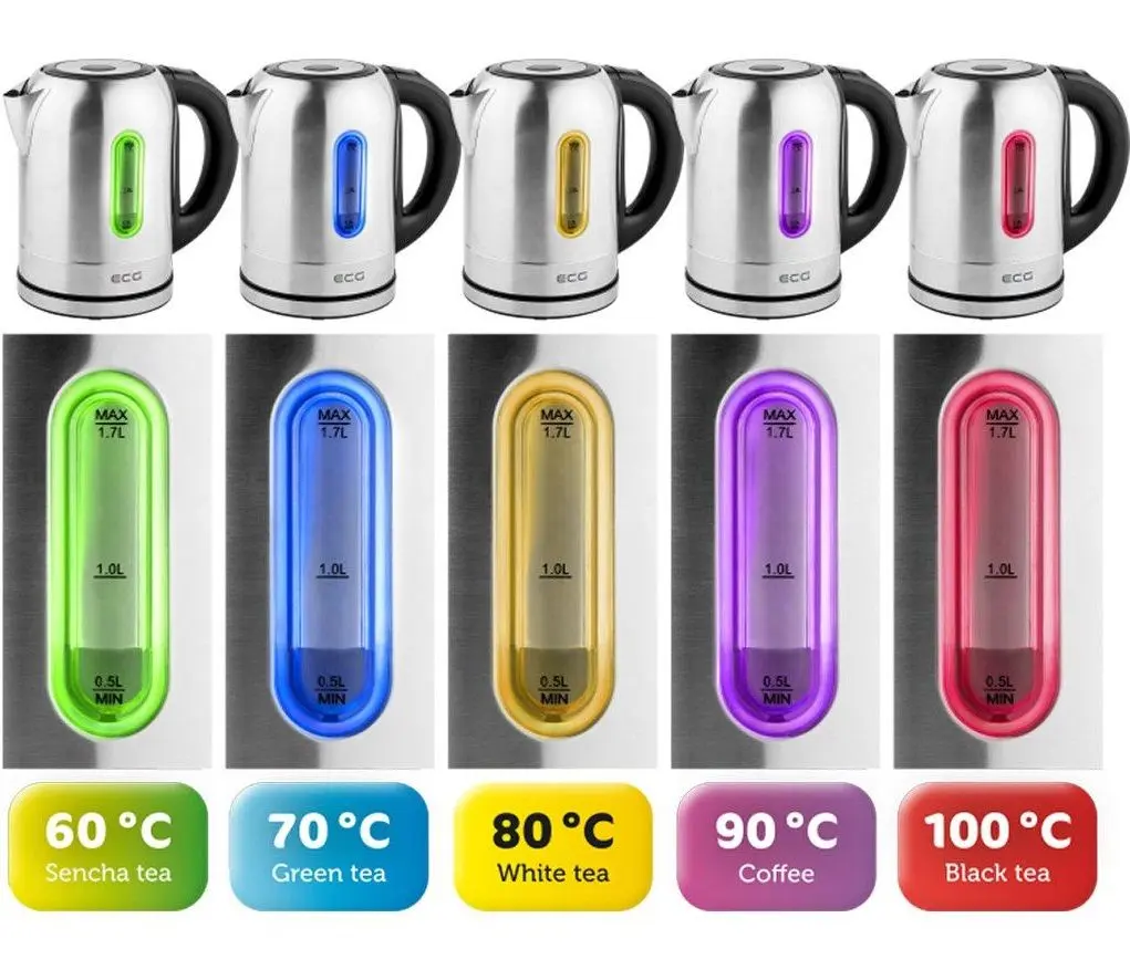 Электрочайник ECG RK 1785 Colore (Inox)