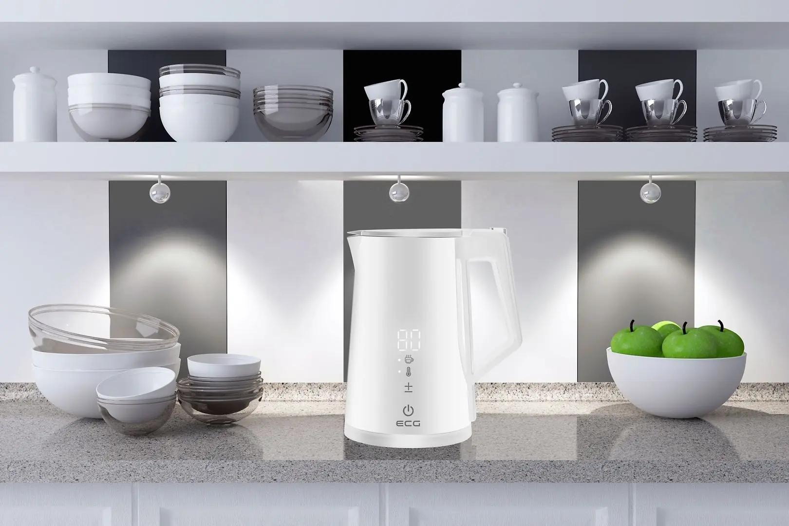 Fierbator electric ECG RK 1893 Digitouch (White)