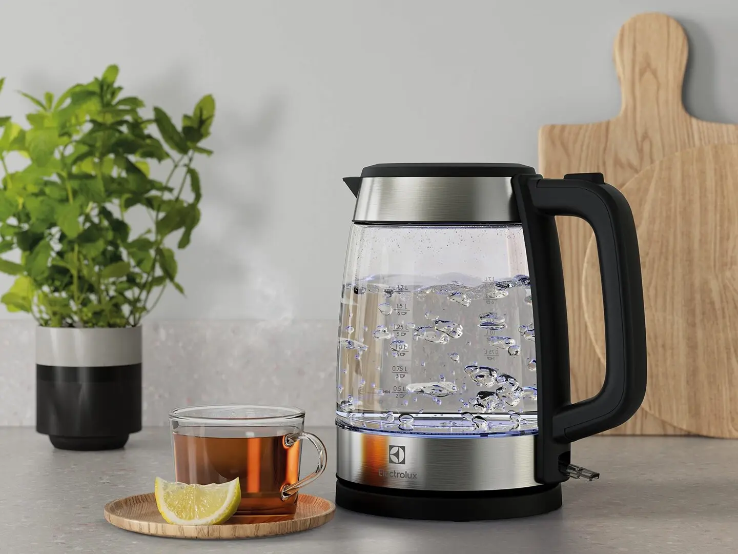 Электрочайник Electrolux E4GK1-4GB (Inox/Black) - 4