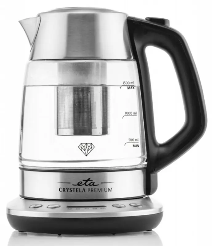 Fierbator electric ETA Crystela Premium 9153 90000 (Black/Silver)