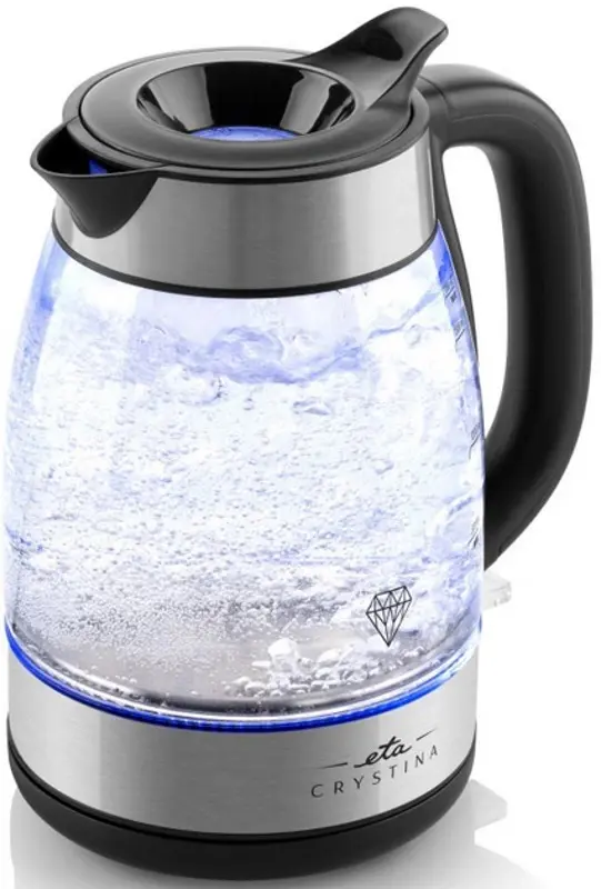 Электрочайник ETA Crystina 515390000 1.7l (Black/Silver) - 2