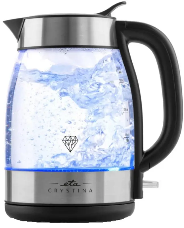 Электрочайник ETA Crystina 515390000 1.7l (Black/Silver)
