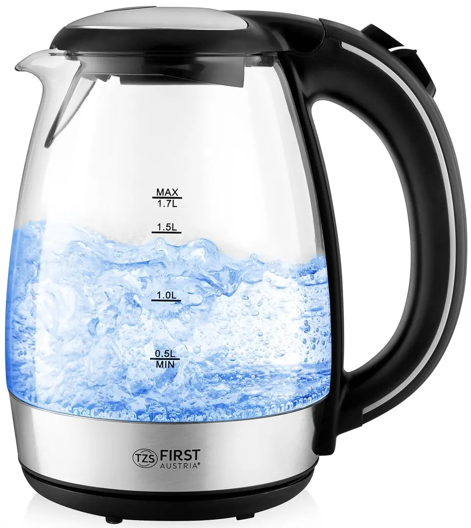 Электрочайник First FA-5404-2-BA (Black/Silver)