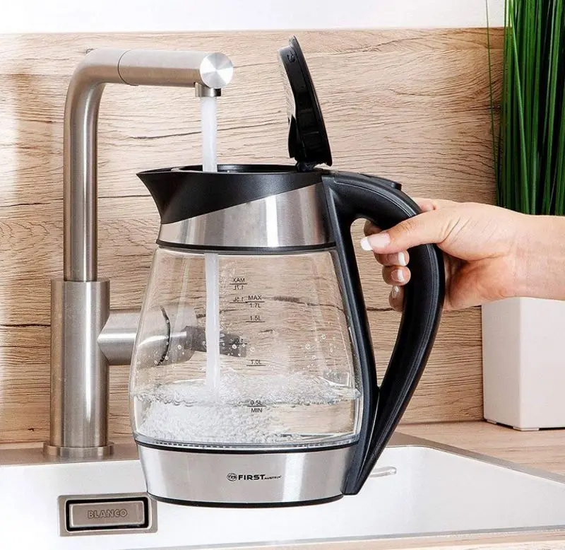 Электрочайник First FA-5405-2 (Black/Inox)