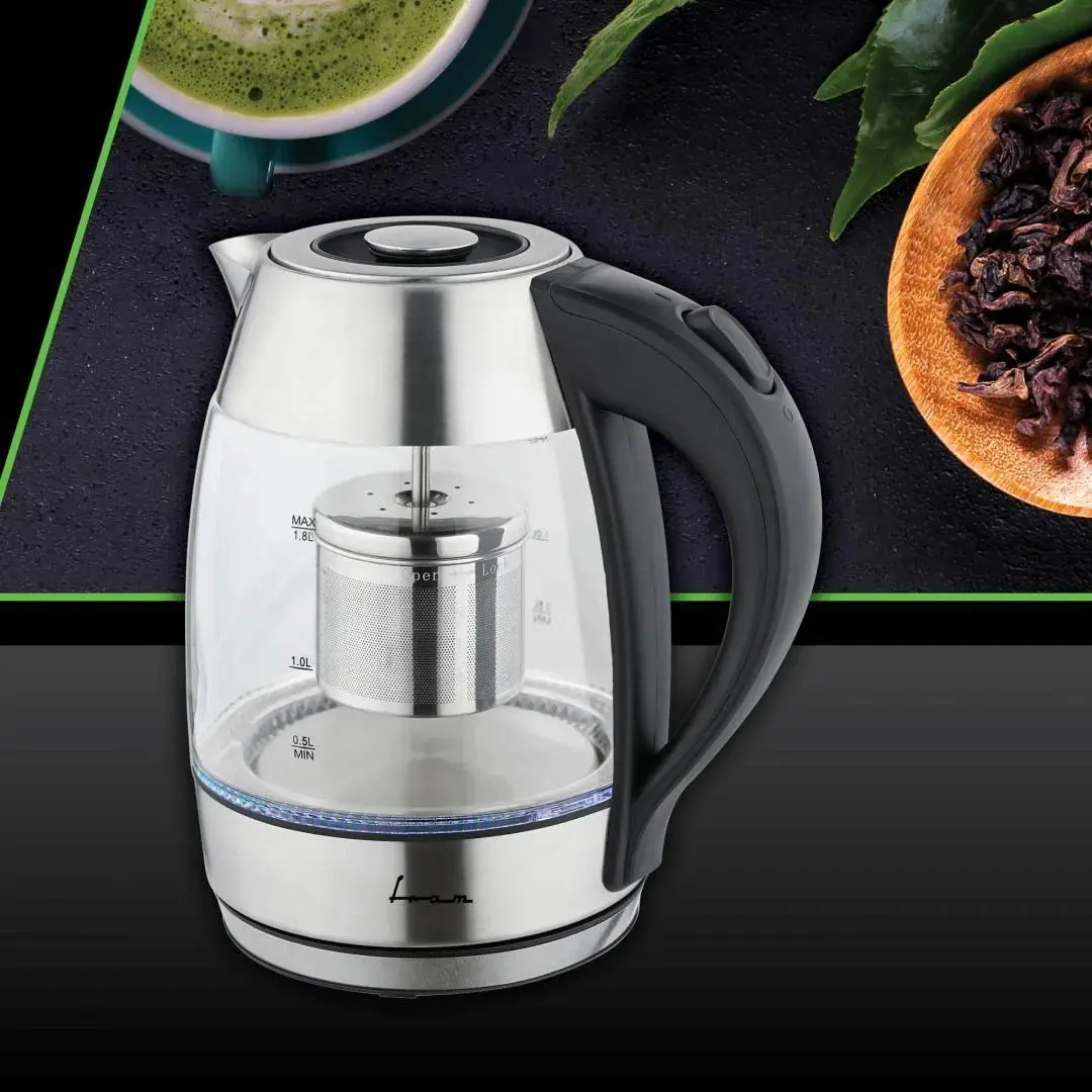 Fierbator electric Fram FEK-MTF2200G (Inox/Black)