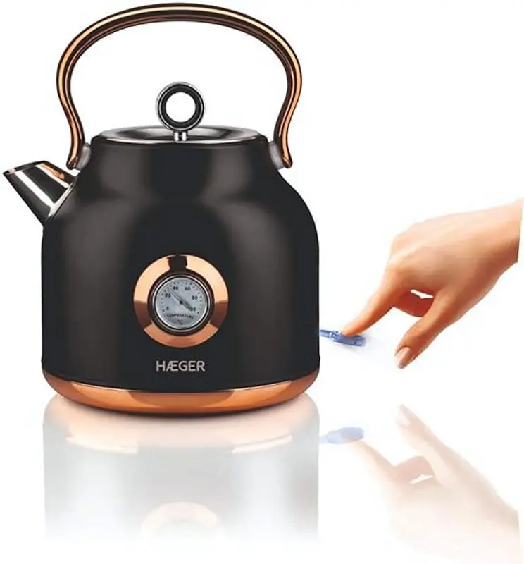Fierbator electric Haeger Art Deco EK-22B.024A 1.7l (Black) - 2