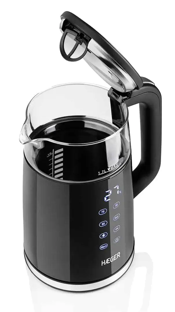 Fierbator electric Haeger DigiGlass EK-DIG.028A 1.7l (Black) - 3