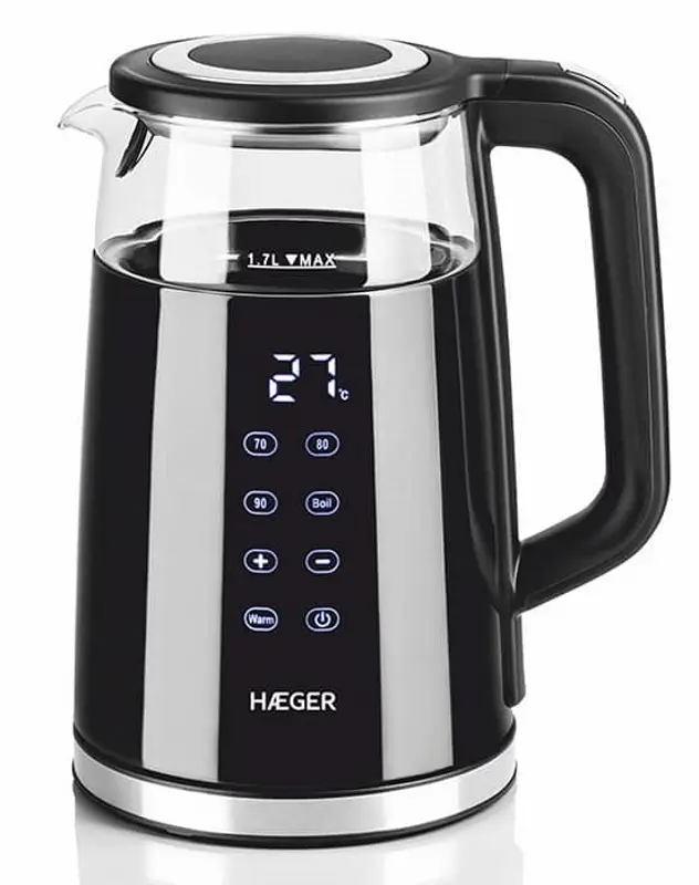 Fierbator electric Haeger DigiGlass EK-DIG.028A 1.7l (Black)