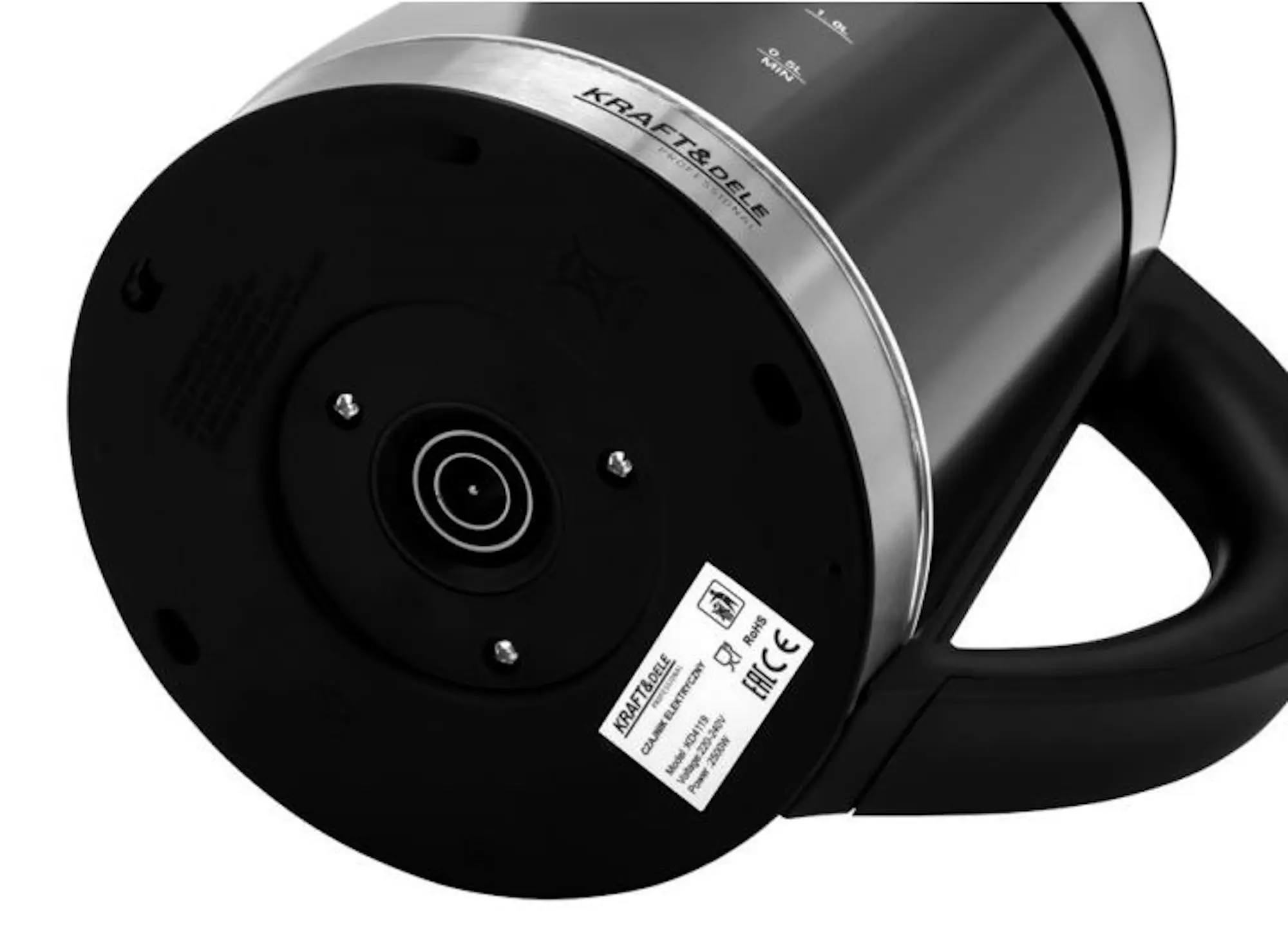 Электрочайник Kraft&Dele KD4119 (Black/Silver)