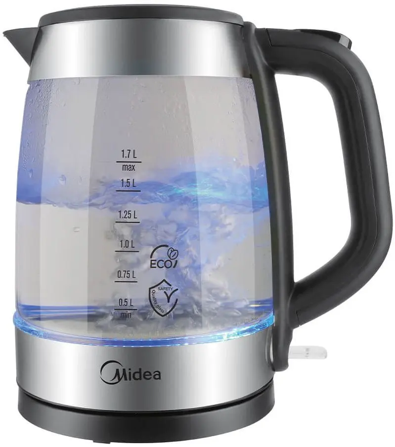 Электрочайник Midea MK-17G03A2 (Silver/Black)