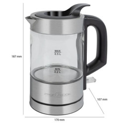 Электрочайник ProfiCook PC-WKS 1228 G 0.5l (Silver) Thumb