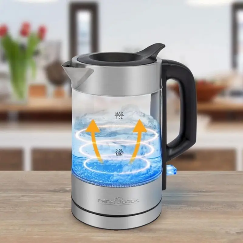 Электрочайник ProfiCook PC-WKS 1229 G 1l (Silver) - 3