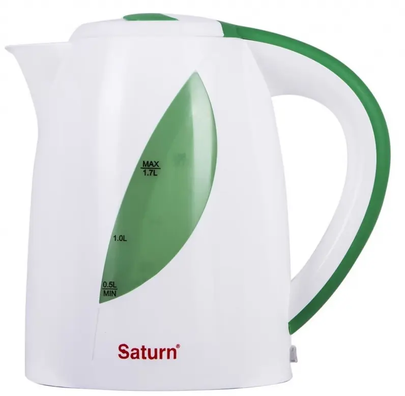 Электрочайник Saturn ST-EK8437U 1.7l (White/Light Green)