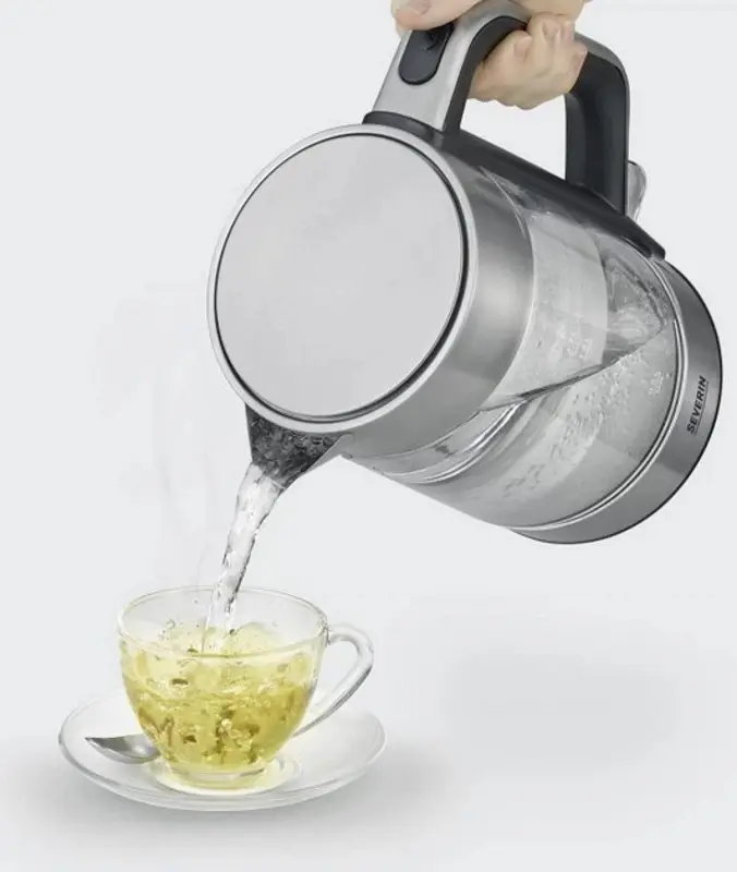 Fierbator electric Severin WK 3420 1,7l (Transparent/Silver) - 4