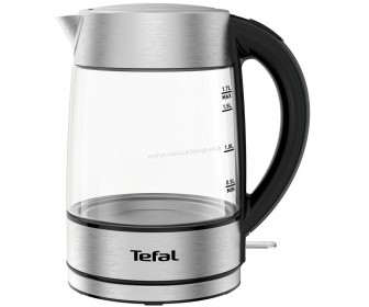 Электрический чайник Tefal Glass Kettle KI772 (Inox/Black)