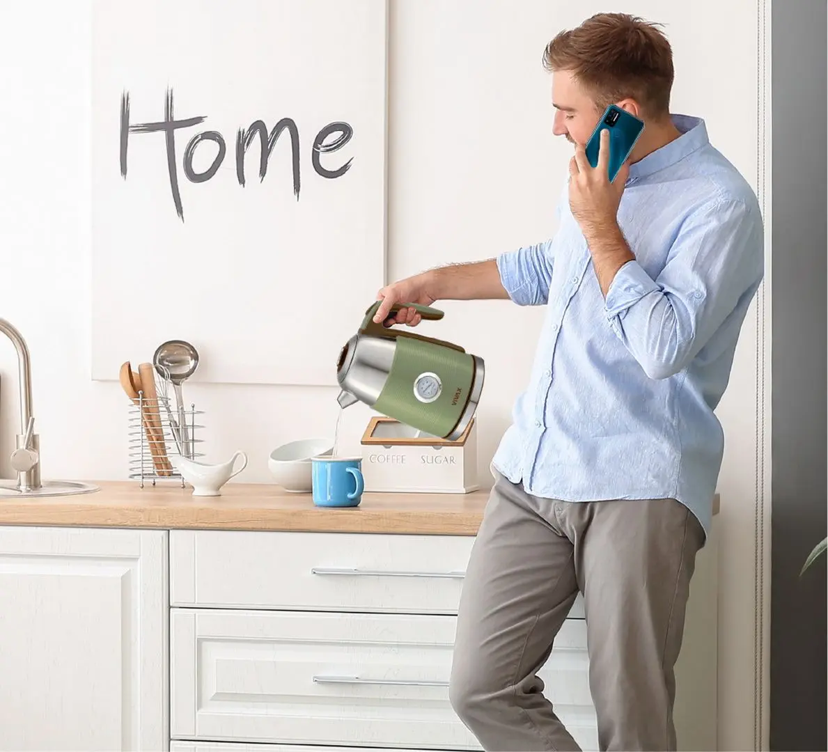 Fierbator electric Vivax WH-170RS (Inox/Olive)