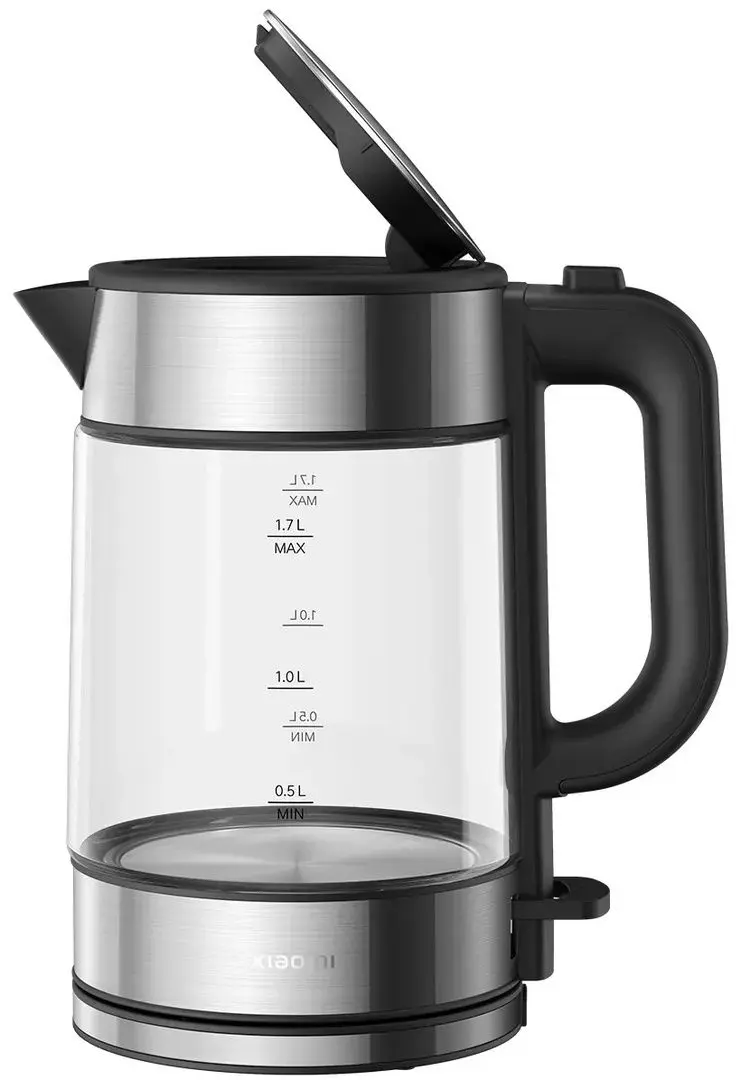 Fierbator electric Xiaomi MiElectric Glass Kettle (Inox/Black)