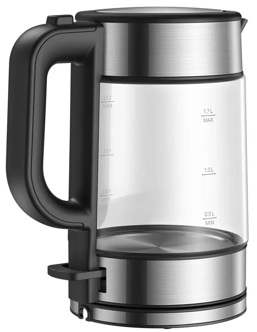 Fierbator electric Xiaomi MiElectric Glass Kettle (Inox/Black)
