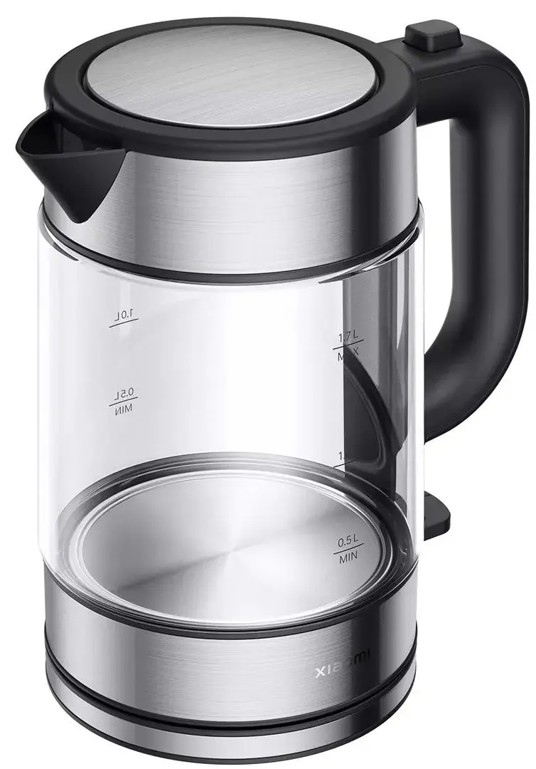 Fierbator electric Xiaomi MiElectric Glass Kettle (Inox/Black)