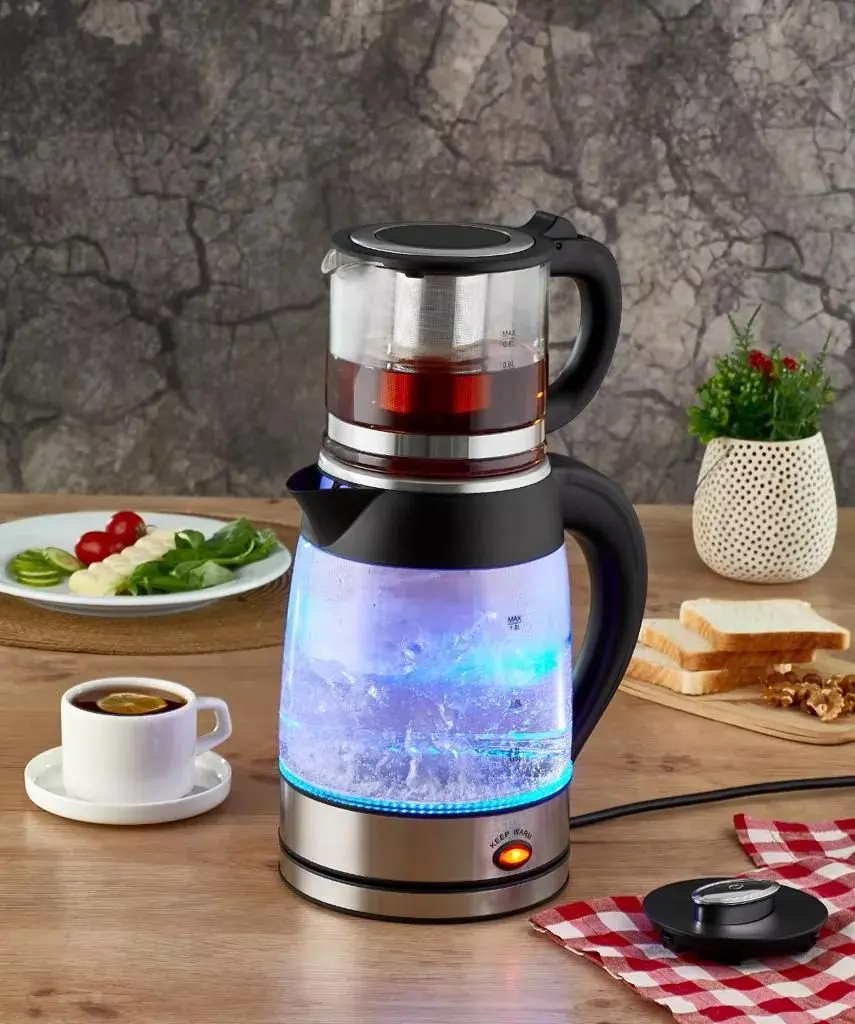 Fierbator electric + fierbator pentru infuzie Zilan ZLN4858 (Inox/Black)