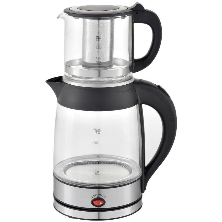 Fierbator electric + fierbator pentru infuzie Zilan ZLN4858 (Inox/Black)