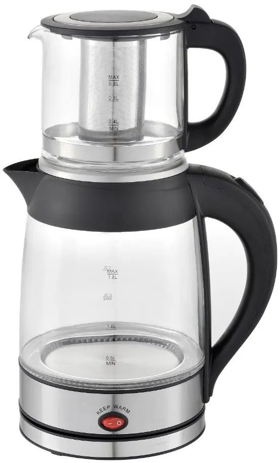 Fierbator electric + fierbator pentru infuzie Zilan ZLN4858 (Inox/Black)