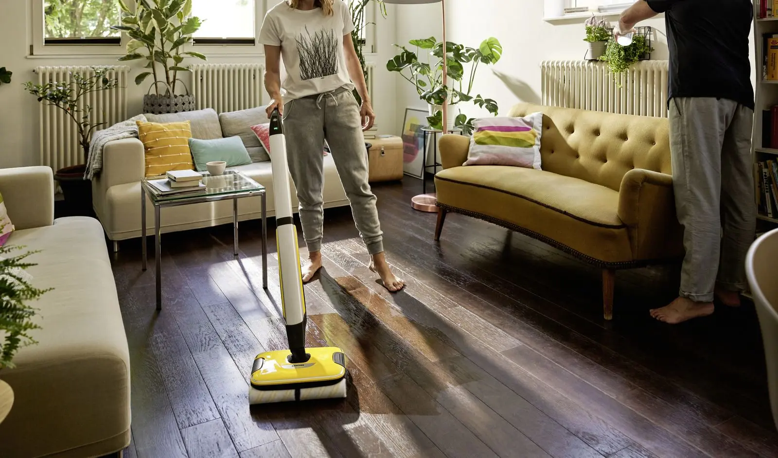 Электрошвабра Karcher FC 7 Cordless (Silver/Yellow) - 5