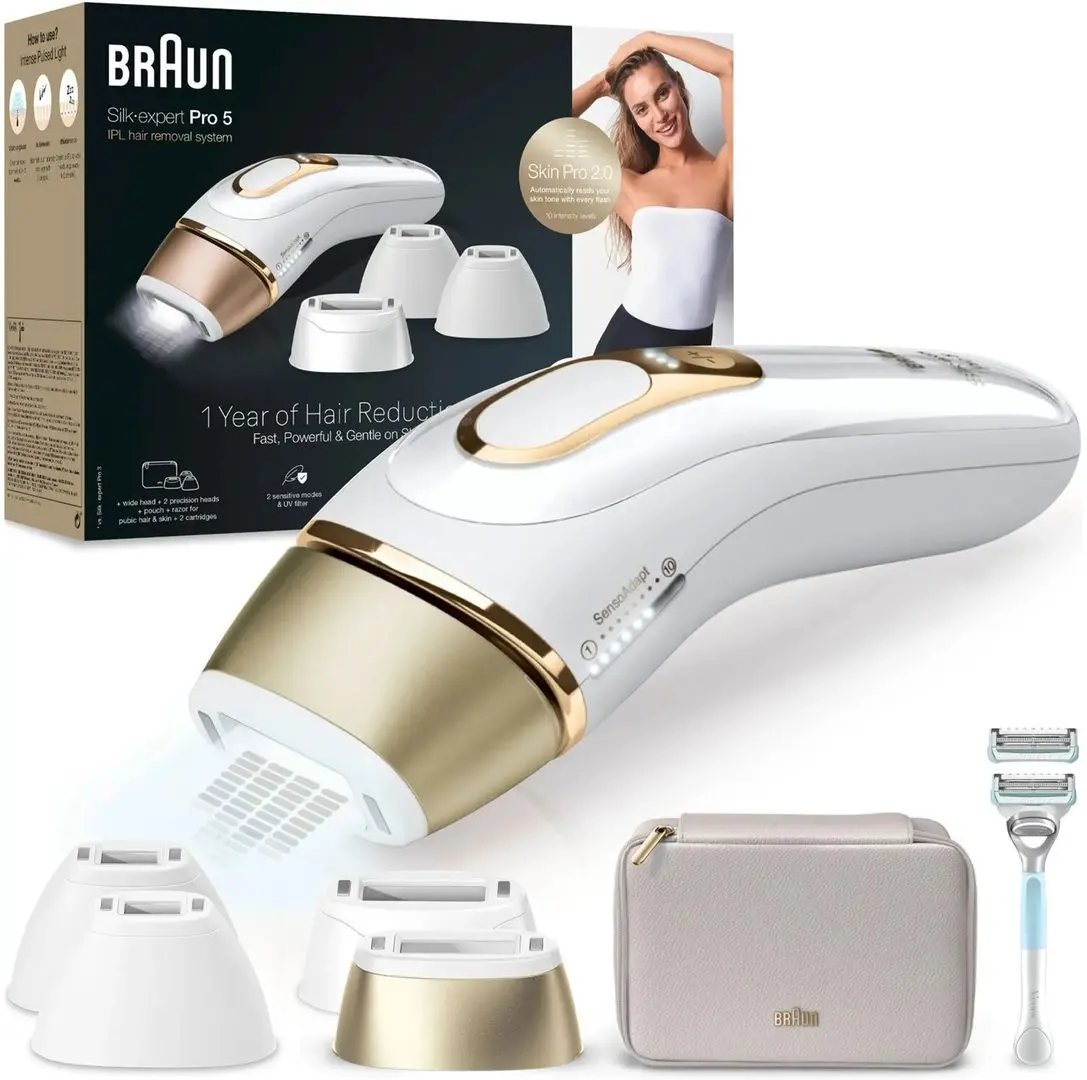 Фотоэпилятор Braun Silk-expert Pro 5 IPL PL 5356 (Gold/White)