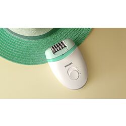 Эпилятор Philips Satinelle Essential BRE245 (White/Green) Thumb