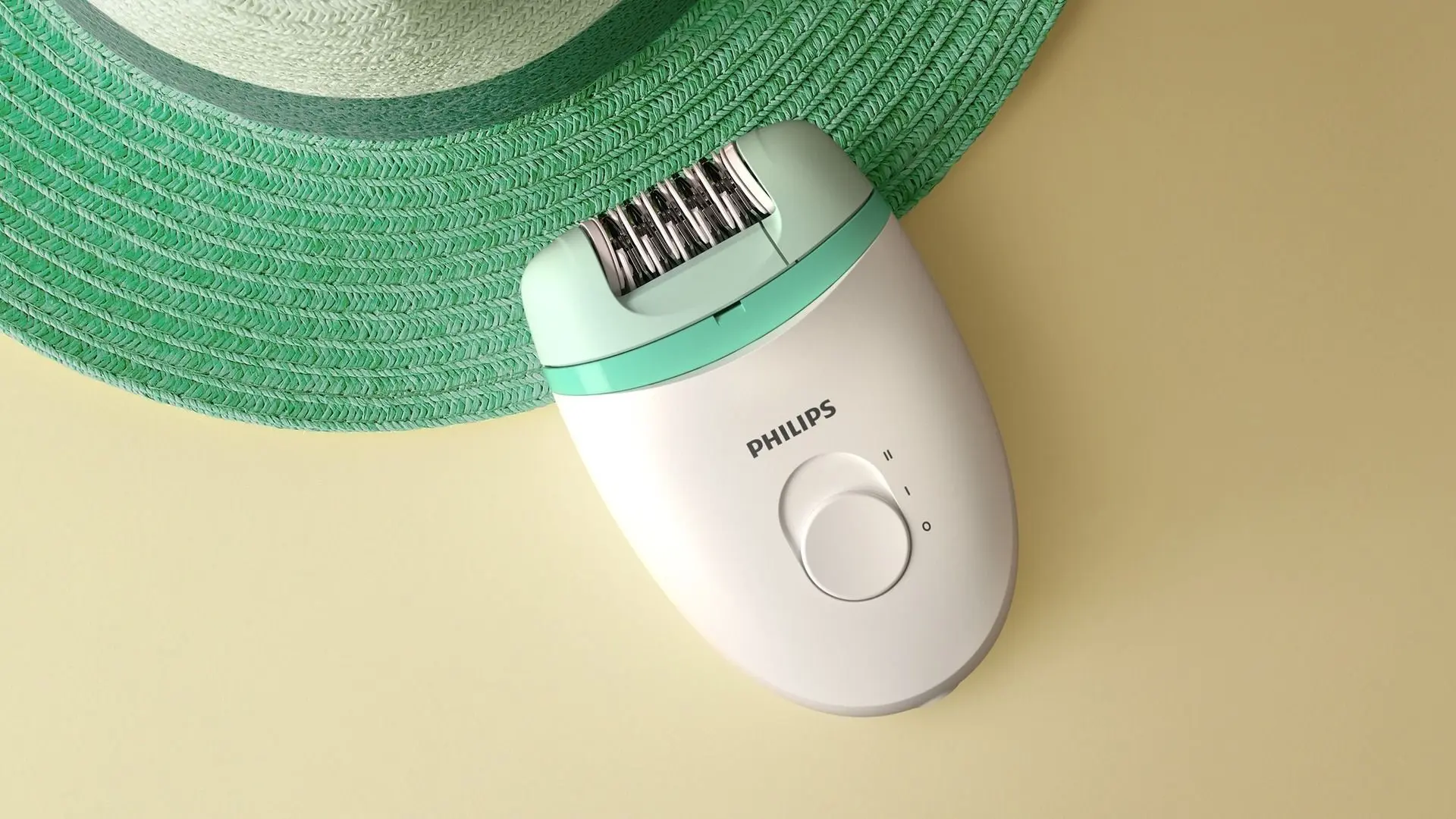 Эпилятор Philips Satinelle Essential BRE245 (White/Green) - 2