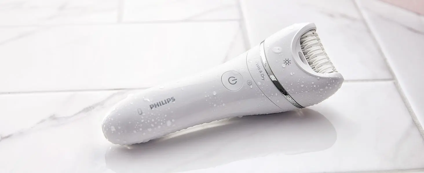 Epilator Philips Wet&Dry BRE700/00 (White/Chrome)