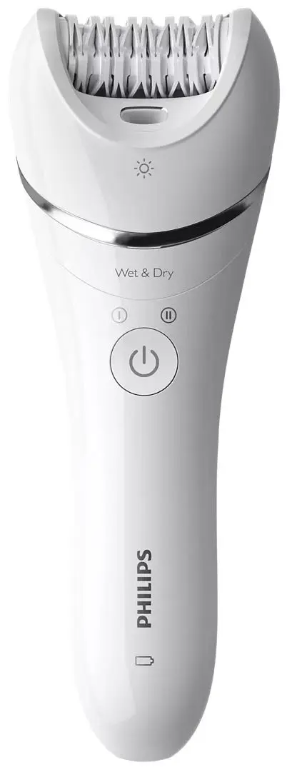 Epilator Philips Wet&Dry BRE700/00 (White/Chrome)