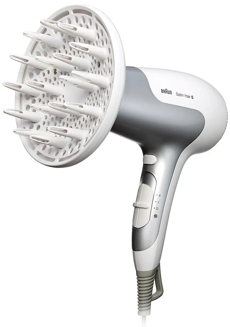 Фен Braun Satin Hair 5 PowerPerfection HD 585 (White/Silver) - 2
