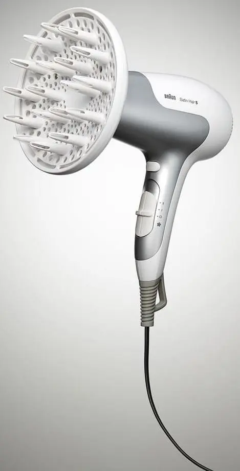 Фен Braun Satin Hair 5 PowerPerfection HD 585 (White/Silver) - 5