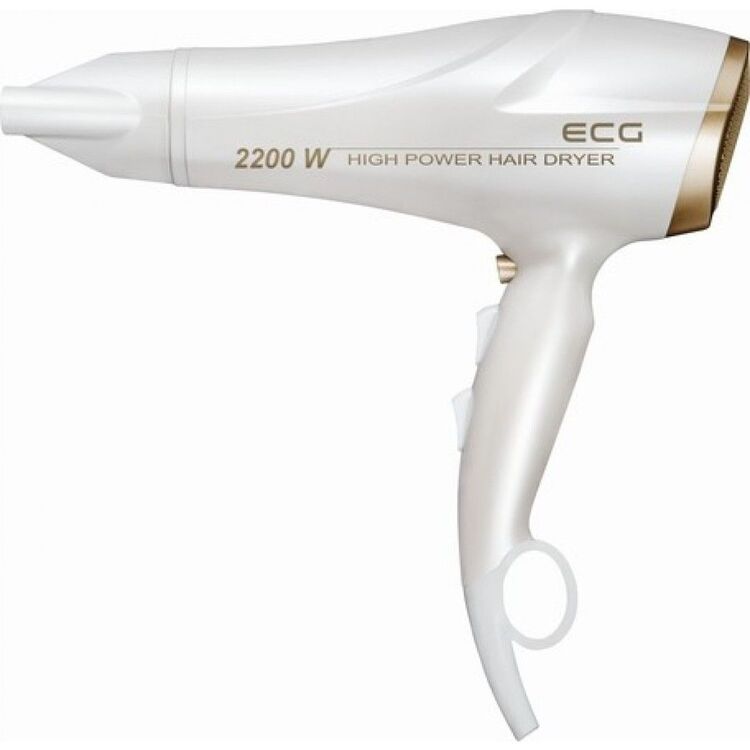 Фен ECG VV 2200 (White/Gold)