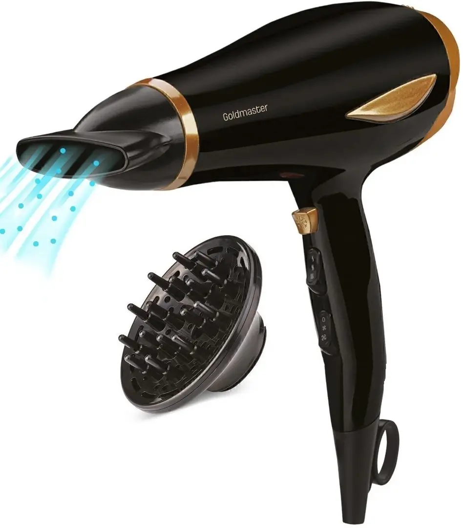 Фен GoldMaster Vento (Black/Gold)