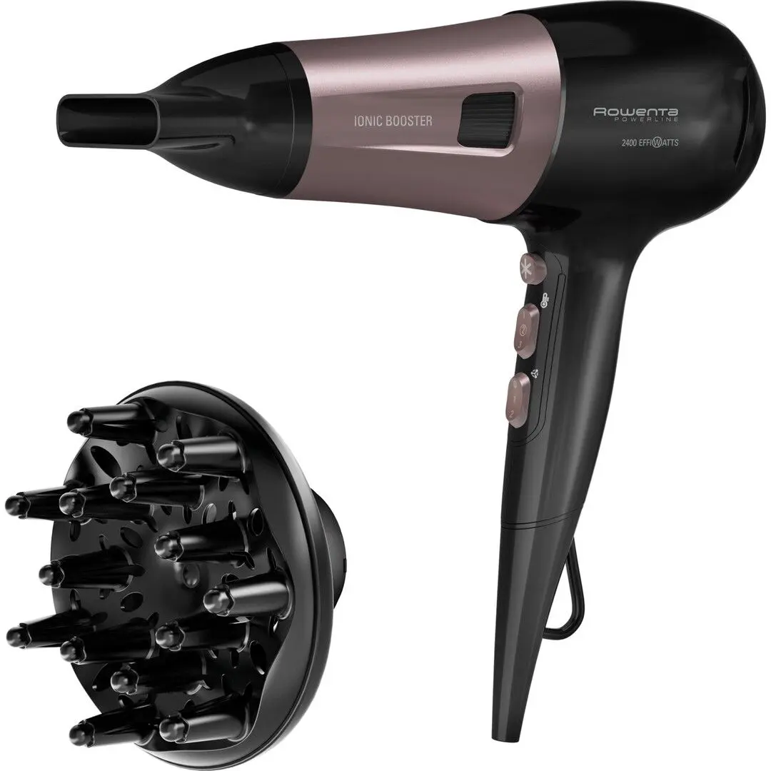 Uscator de par Rowenta Powerline CV5940F0 (Black/Beige Pink)