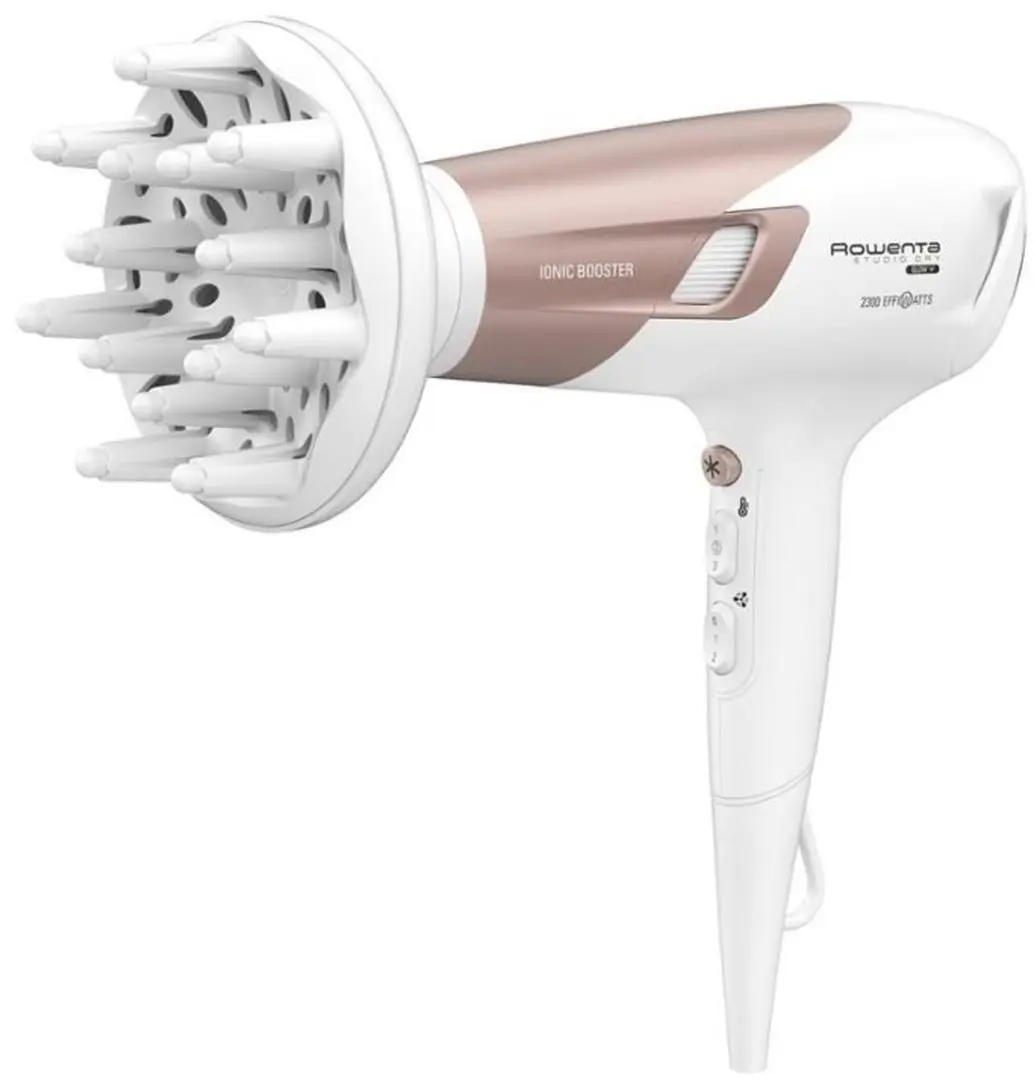 Uscator de par Rowenta Studio Dry Glow CV5830F0 (White/Pink)