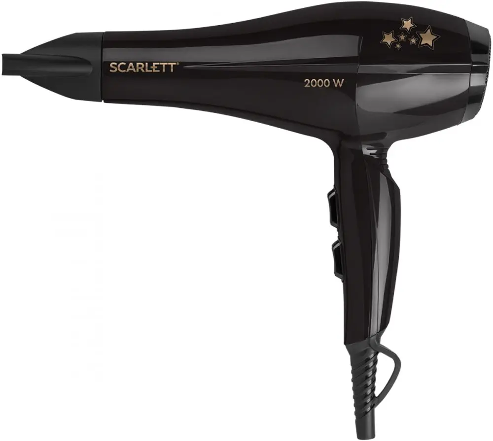 Фен Scarlett Goldstars SC-HD70I78 (Black) - 2