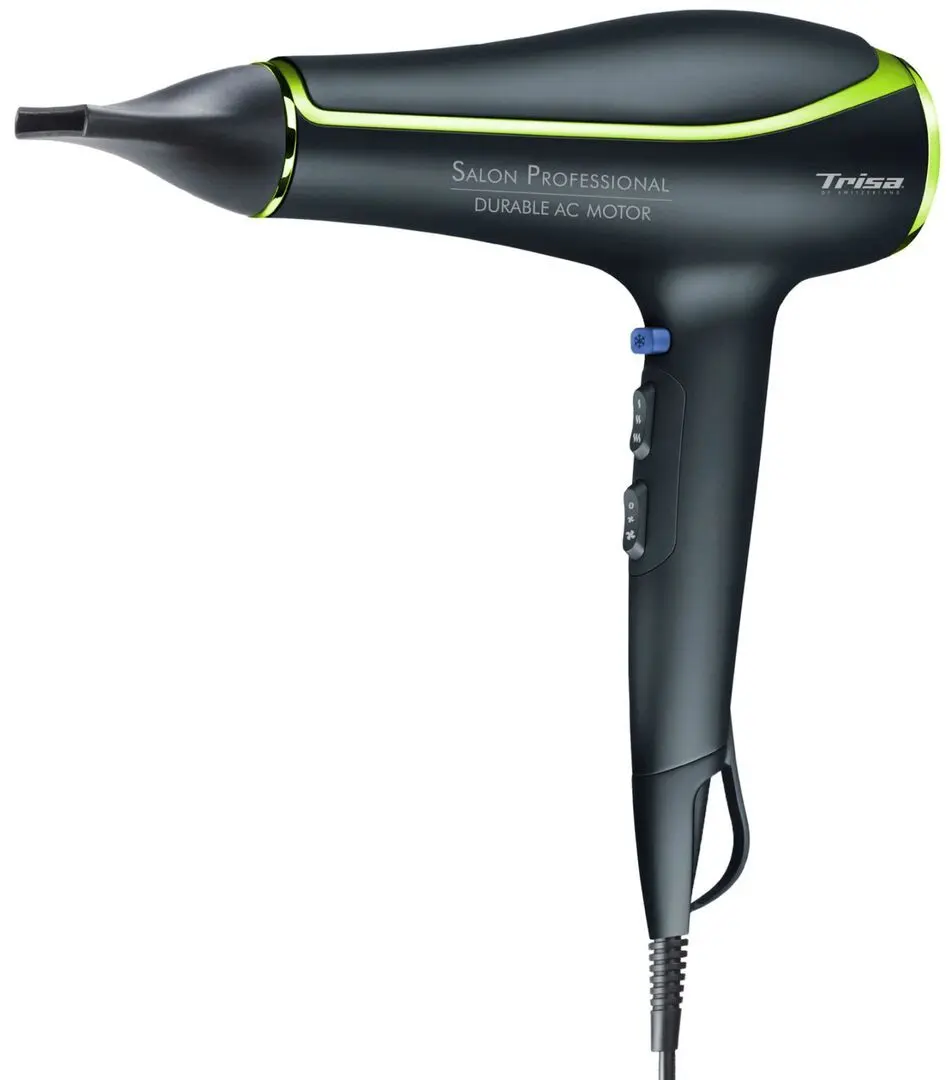 Uscator de par Trisa Salon Professional (Black/Green)