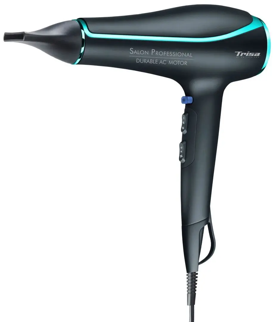 Uscator de par Trisa Salon Professional (Black/Turquoise)