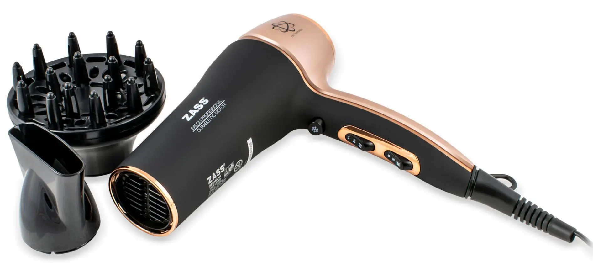 Фен Zass ZHD 06 (Black/Brown)