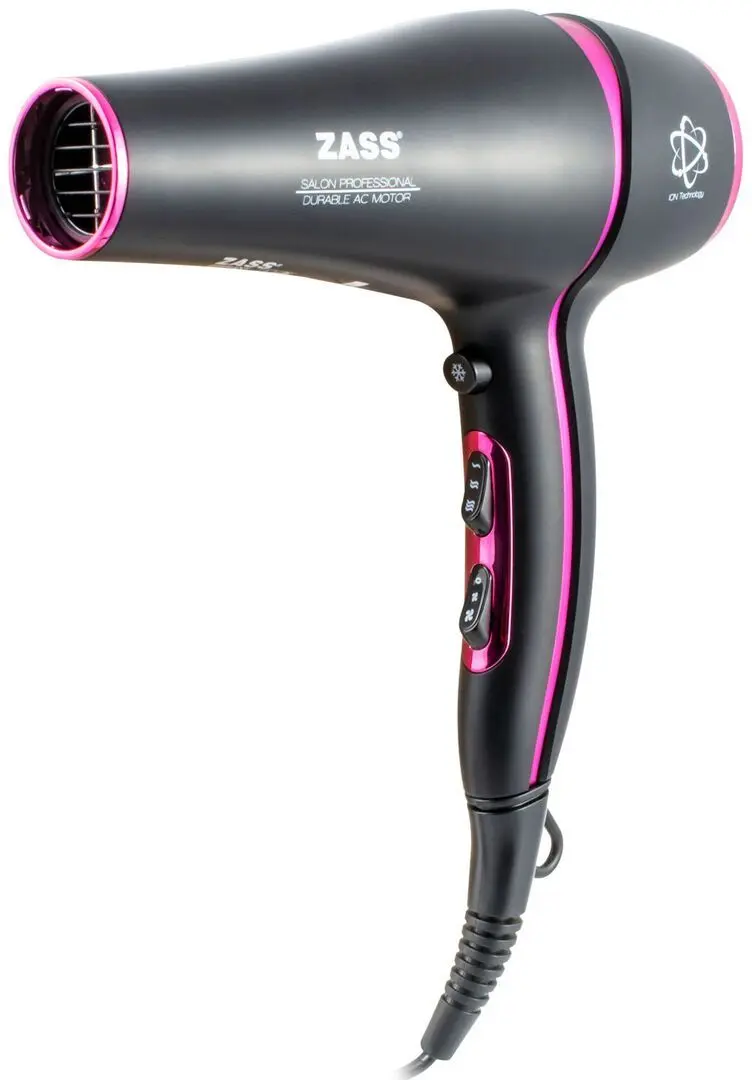 Фен Zass ZHD 07 (Black/Pink)
