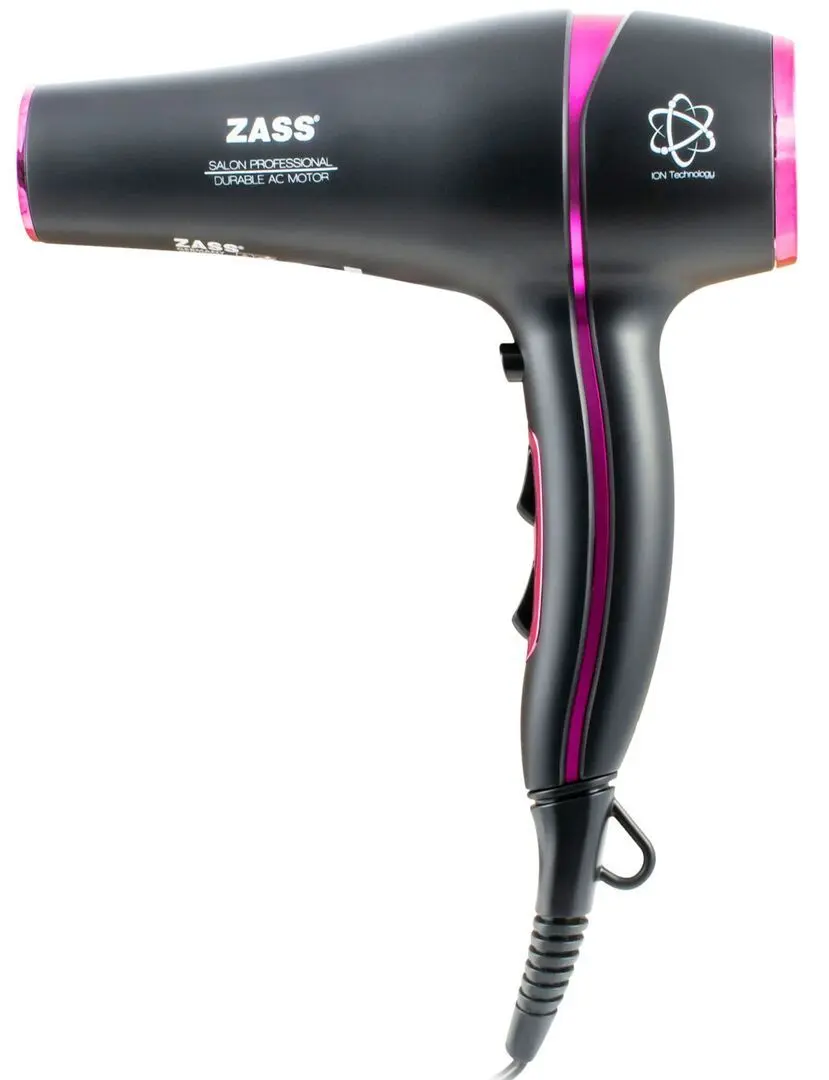 Фен Zass ZHD 07 (Black/Pink)