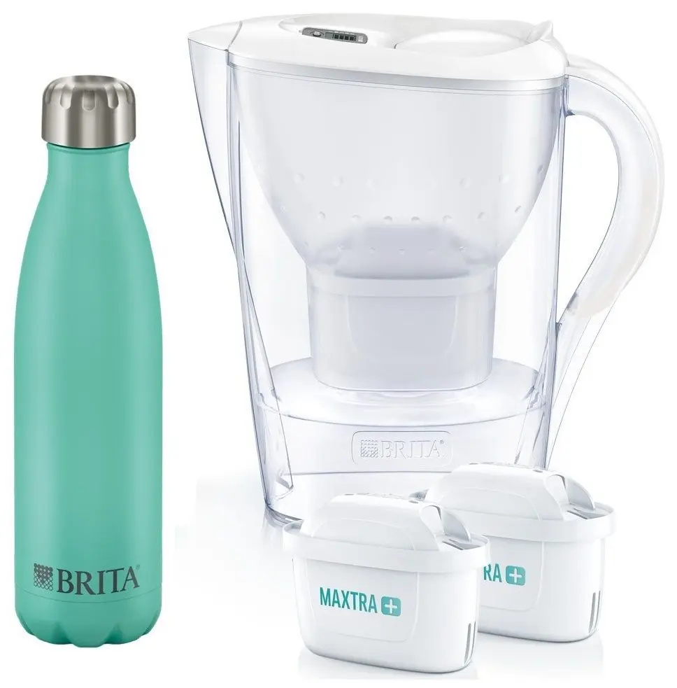Фильтр-кувшин Brita BR1043007 Marella + Maxtra+ x2 + Termos (White)
