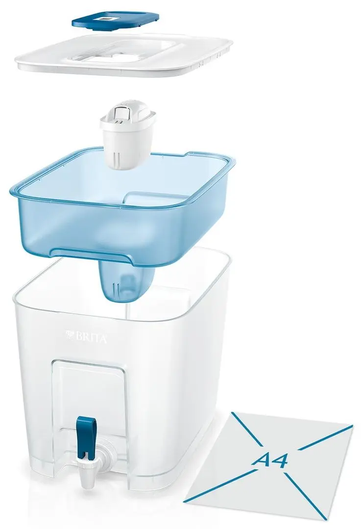 Filtru-cana Brita Flow + filtru Maxtra Pro Pure Performance (Basic Blue)