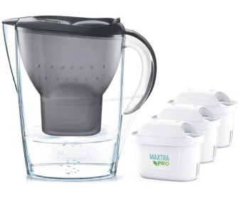 Cana filtranta Brita Marella + 3 filtre Maxtra Pro (Grey)